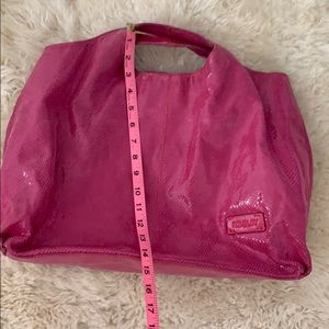 Hot pink tote by Roxbury leather great condition